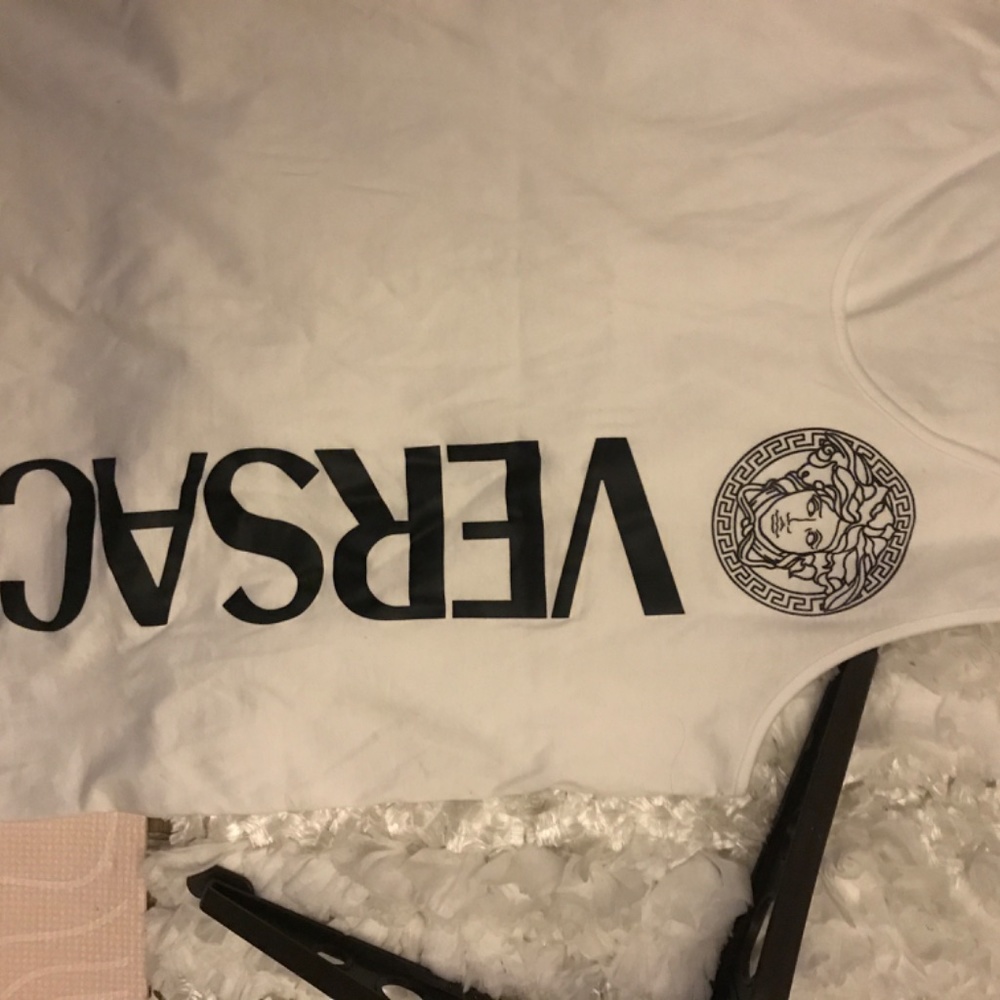 New Logo Cotton Graphic Tank VERSACE - Picture 3 of 3